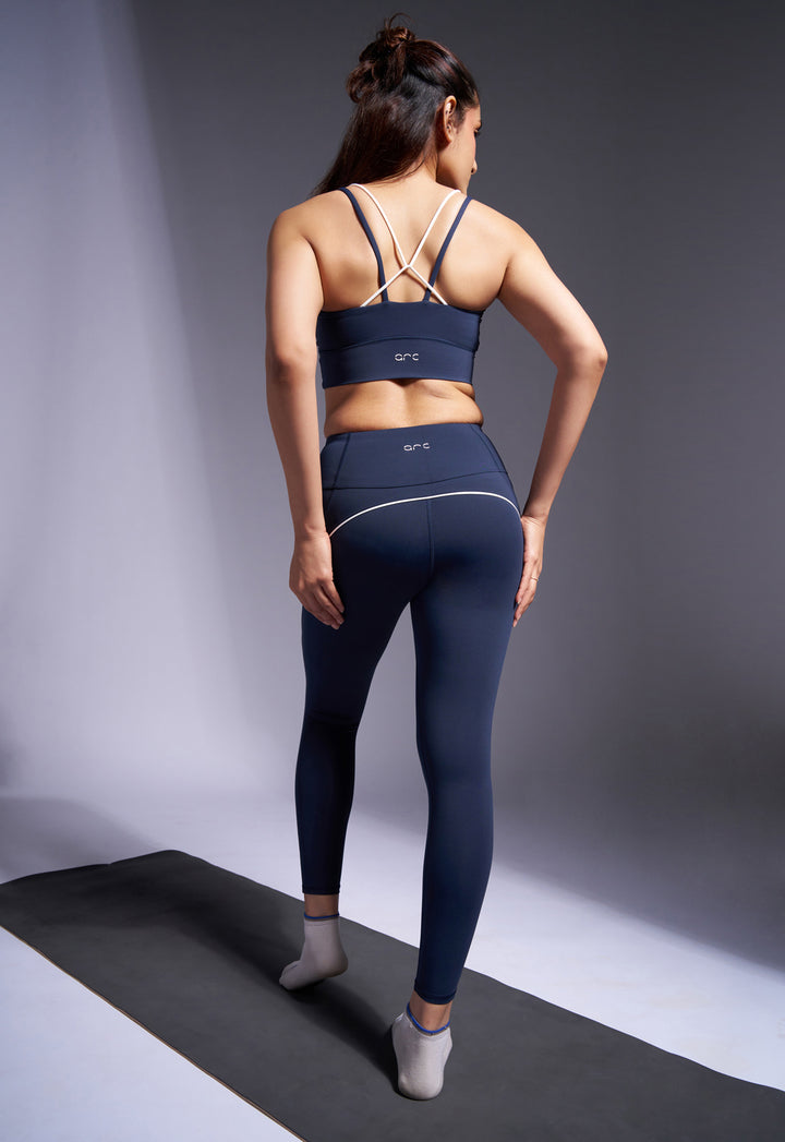 Bonded Contrast Leggings